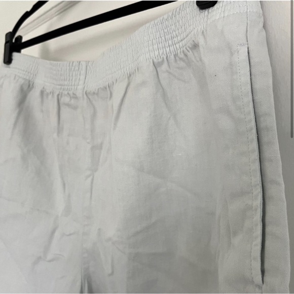 Aritzia Wilfred Light Blue Cotton Linen Shorts - Picture 2 of 4